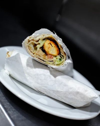 Loaded Wraps Served at Shandiz Restaurant in Sunderland
